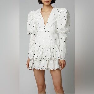 ✨ Zimmermann Polka Dot Print Mini Dress - French Romantic Style size M Medium ✨